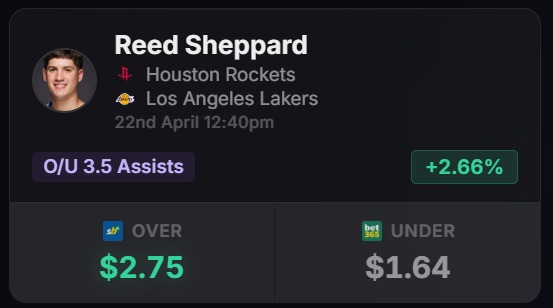 DegenToPro arb - Reed Sheppard NBA