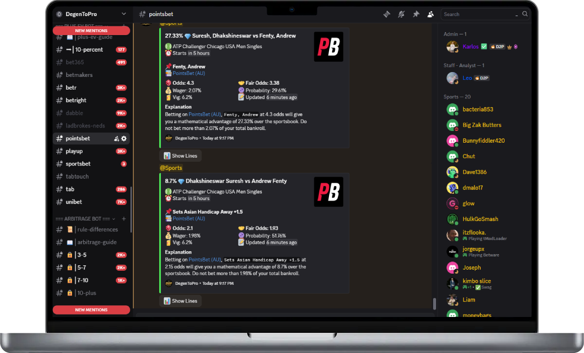 AI-Powered +EV Betting