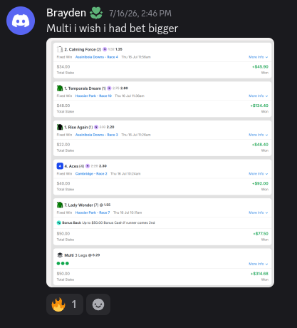 Member win posted in the DegenToPro Discord