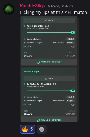 Member win posted in the DegenToPro Discord