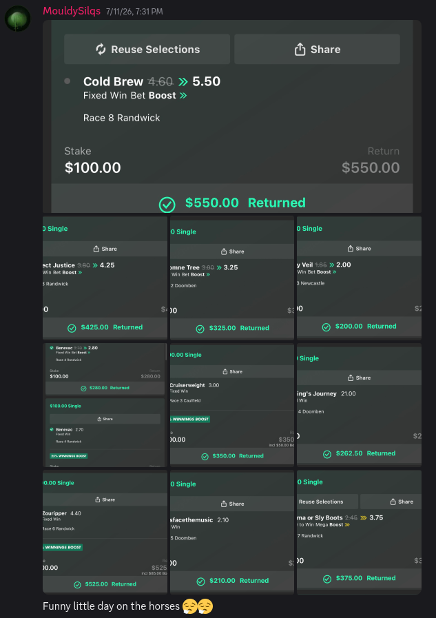 Member win posted in the DegenToPro Discord